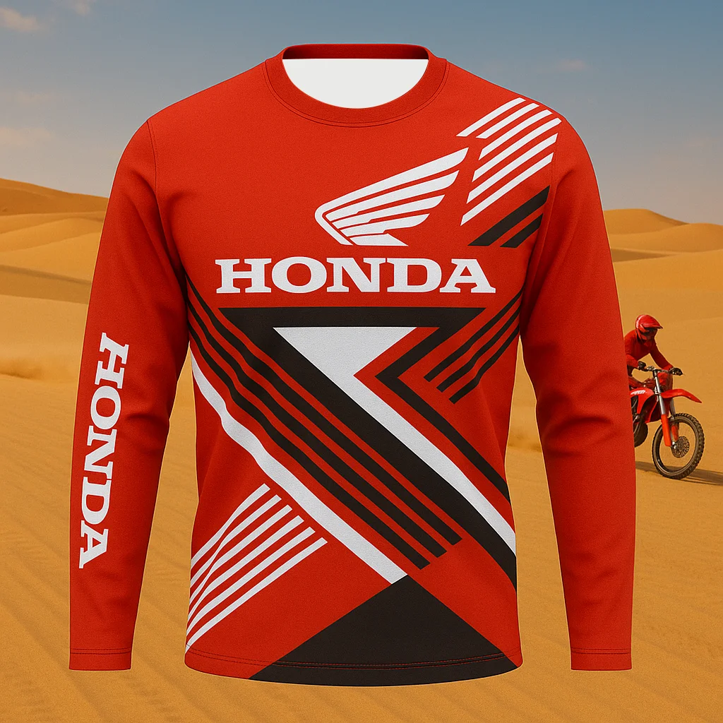 

2026 Latest Honda Off-road Motorcycle Long Sleeve Top Quick Dry Breathable Clothing for Mountain Bike and Downhill Sports