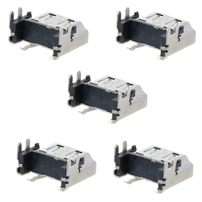 ABLN-5 Pcs For -Compatible Port Connector For PS4 Slim PS4 Pro, Replacement For -Compatible Socket Jack