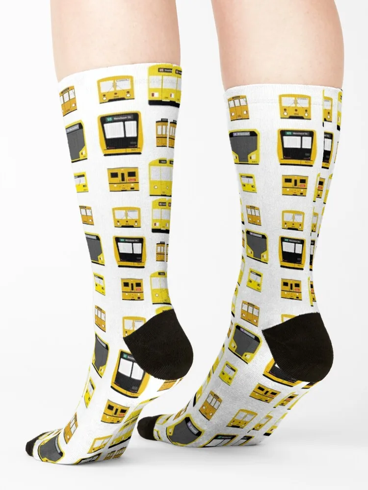 Subway Berlin Socks japanese fashion aesthetic ankle bright garter Women's Socks Men's