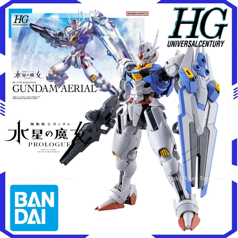 

Bandai Genuíno 1/144 HG-XVX-016 Gundam Aerial Original MODEL KIT Сборная модель Аниме Фигурка Рыцари круглого стола