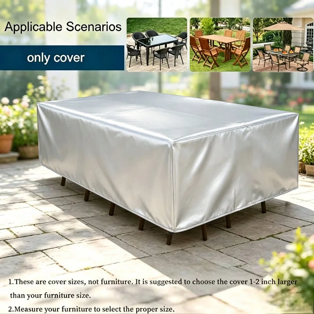Waterproof Outdoor Furniture Covers, Rain & Dust Resistant Patio Protectors for Table, Chair, Sofa and Garden Furniture Sets