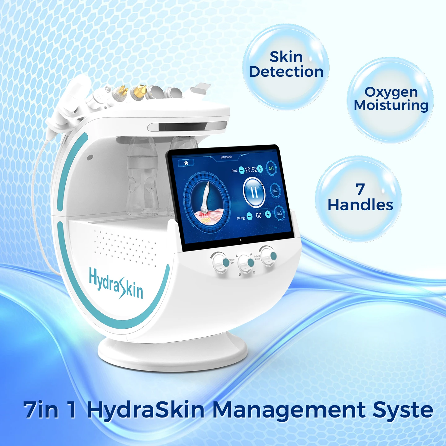 

Аппарат для гидропилинга и анализа кожи: глубокая очистка, омоложение, микродермабразия, удаление морщин