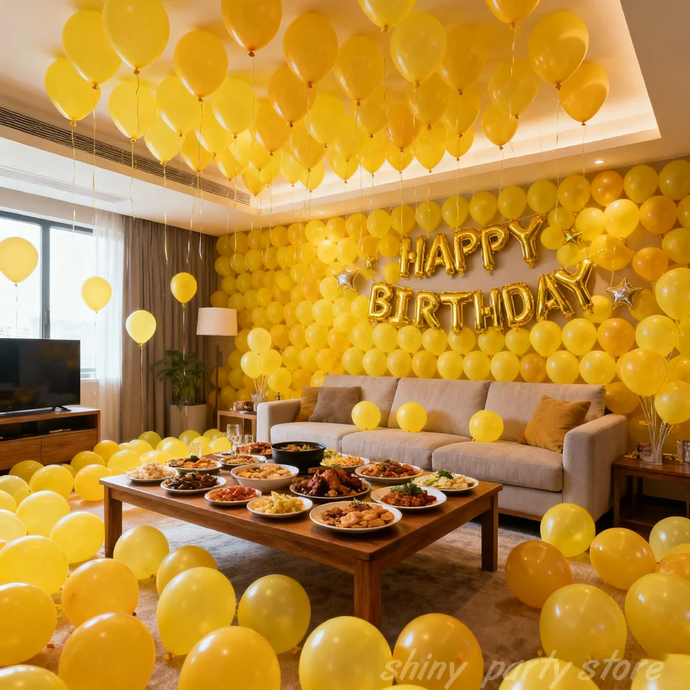 

100pcs Latex Balloons Inflatable Air Balloon Wedding Birthday Party Baby Shower Pink White Black Purple Yellow Ballon Decoration