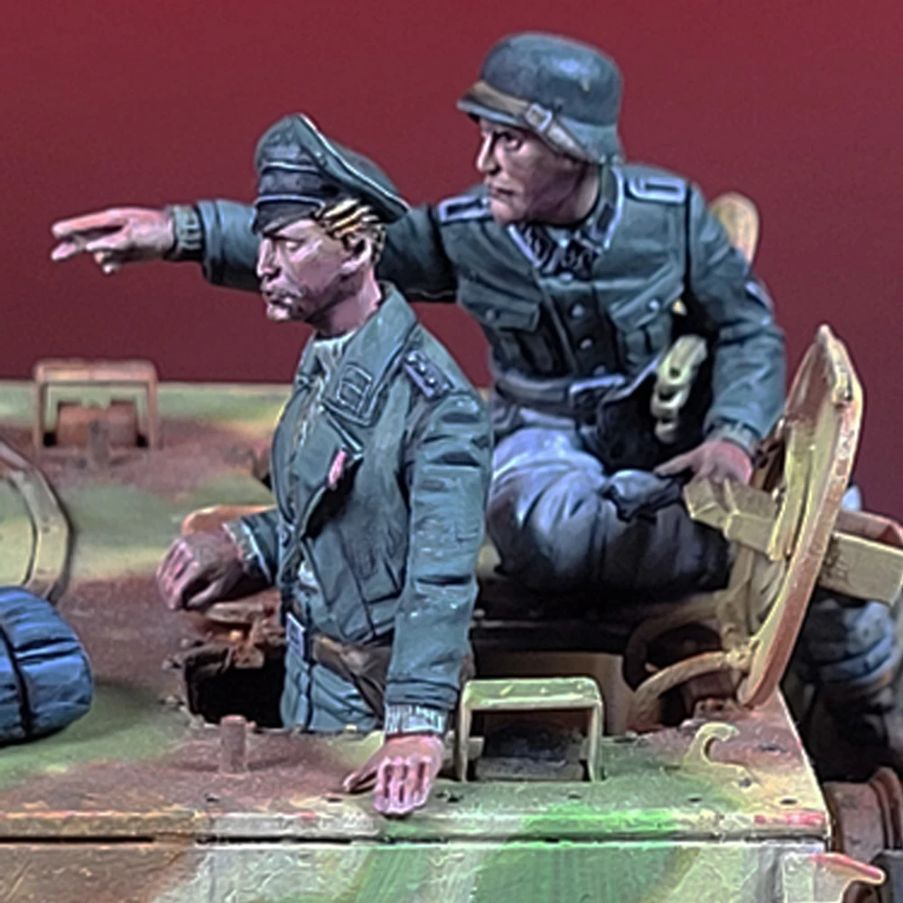 Image of 1/35 Offiziere und Soldaten, Resin-Modellfigur Soldat, Militärthemen, unmontierter und unbemalter Bausatz