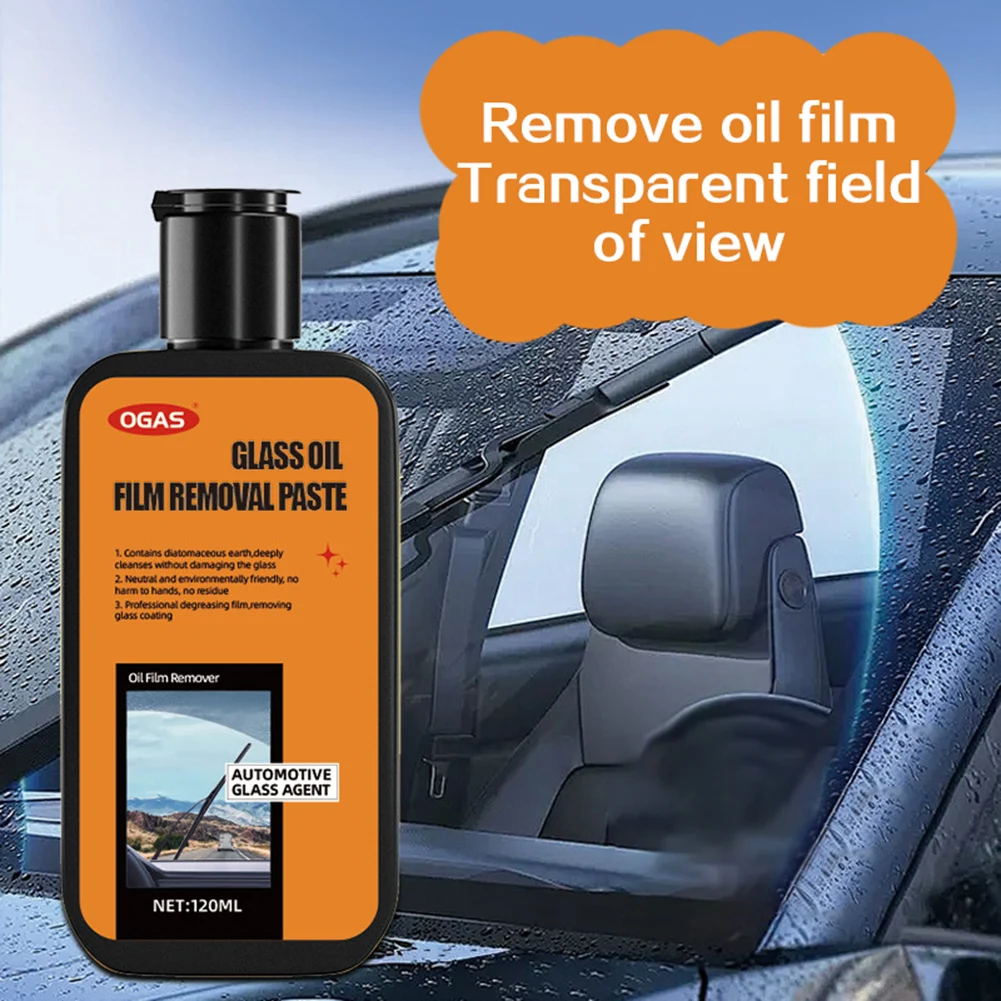 Glass Oil Film Remover For Auto Home Lasting Protection Glass Clean Remover For Automotive Windshields