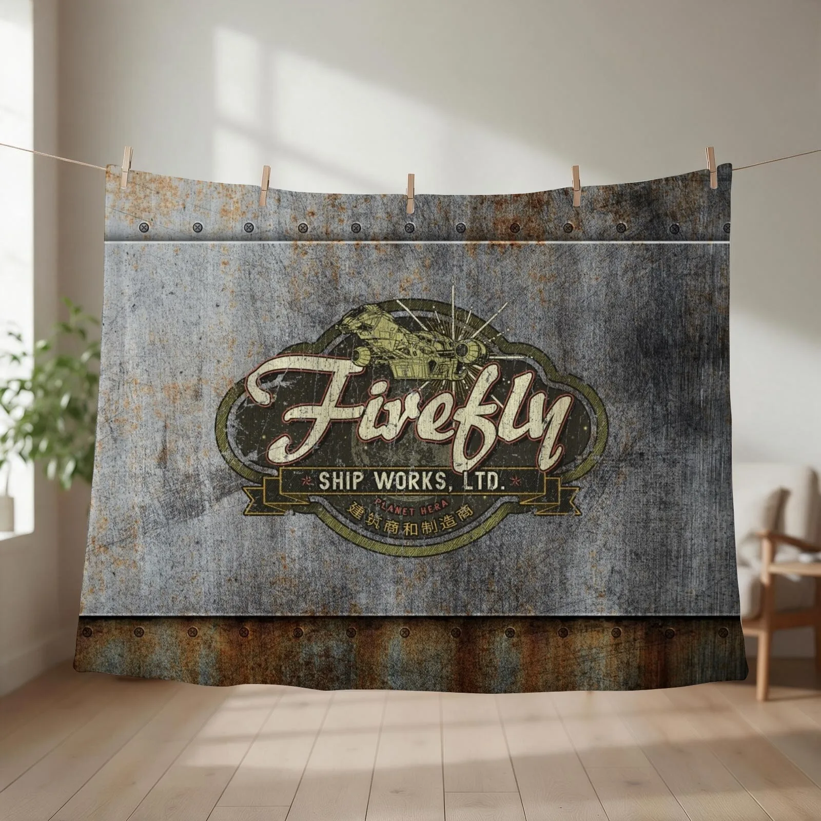 Firefly Ship Works Ltd. 2459 Throw Blanket couch cozy soft plush fuzzy picnic outdoor blanket