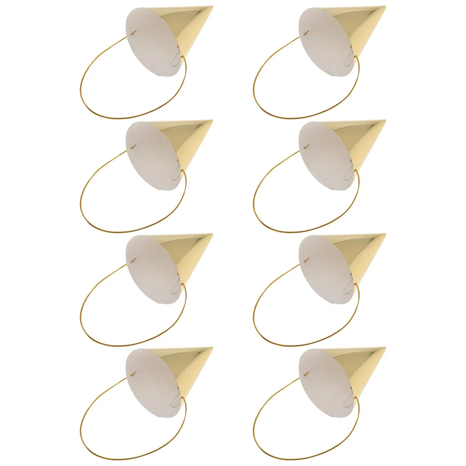 

8 Pcs Birthday Hat Mini Assorted Party Cone Hats Happy Kids Paper for Conical Cap Hair Accessories Child