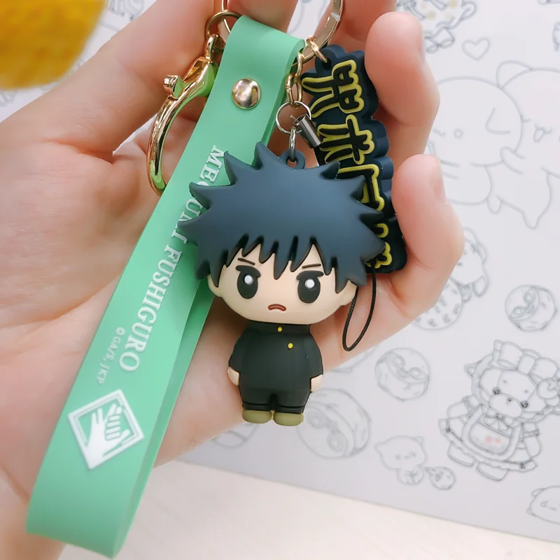 Llavero oficial Jujutsu Kaisen versión Q, caja ciega, mochila registrada por Anime, colgante, decoración, regalo de Halloween