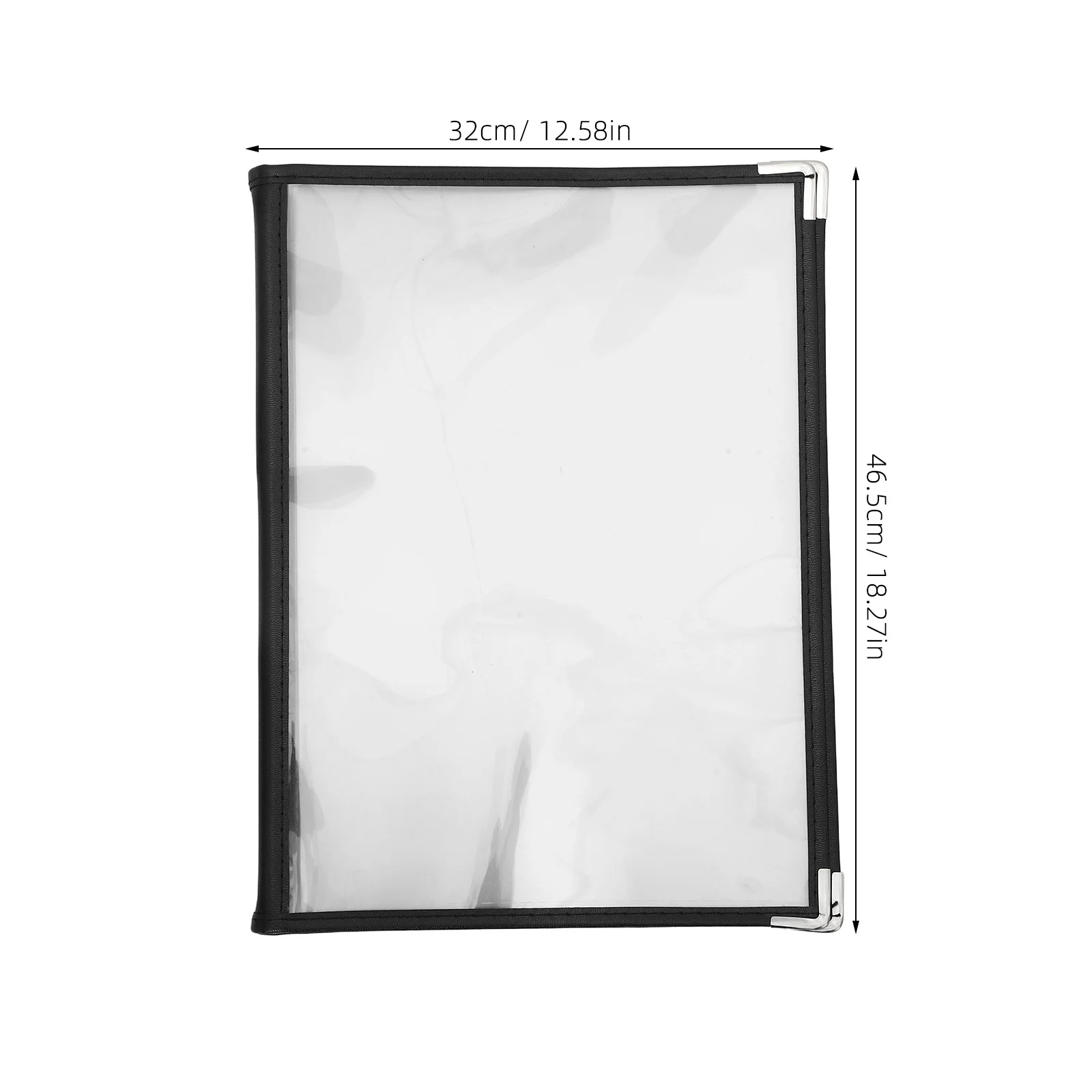 Raccoglitore per Menu Ristorante Trasparente Formato A4 8 Pagine 16 Scomparti Cartella Menu in PVC Resistente agli Strappi Copertina in Finto PVC Quaderno
