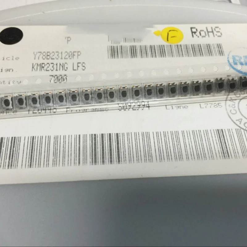 10PCS Touch switch KMR231GLFS KMR23G  KMR231NGLFS SMT 4-pin 4.6 * 2.8 * 1.9MM KMR231NG ULC LFS