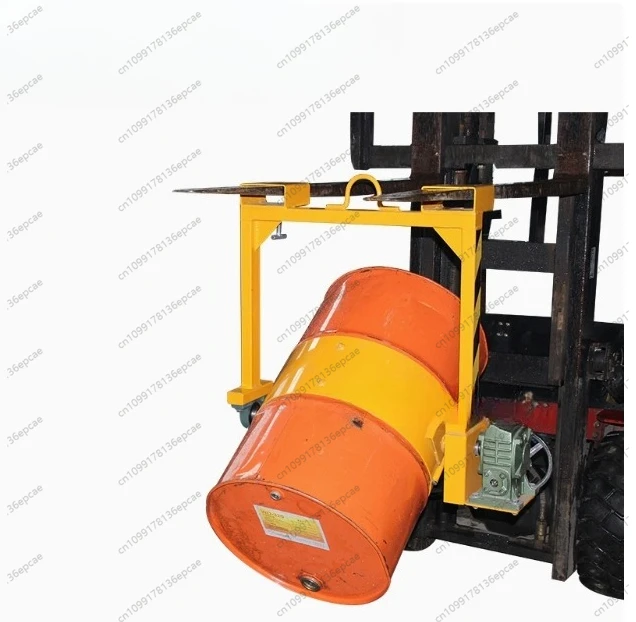 Oil drum flip attachment--hand flip LM800   oil drum fixture oil drum pouring machine tool forklift clip barrel flip