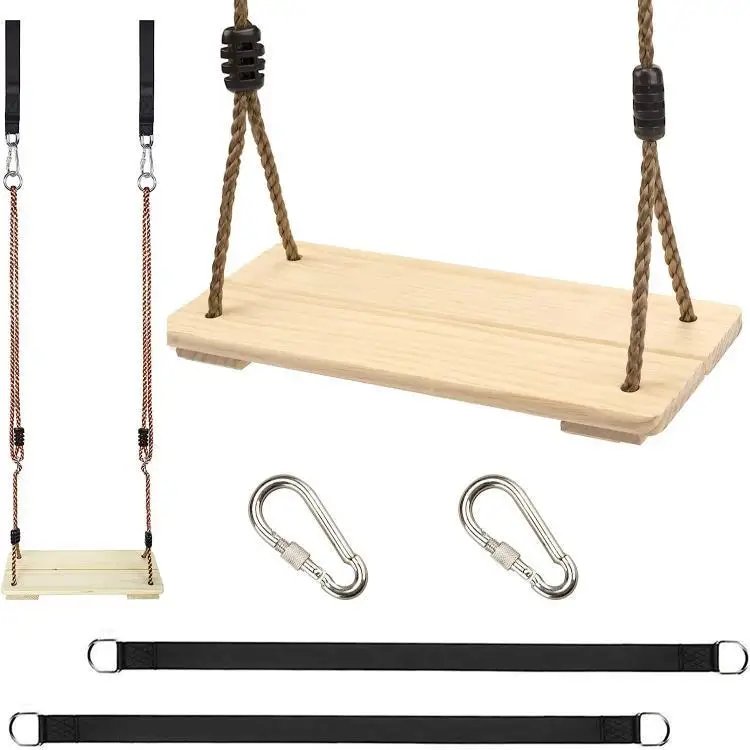 Kinderschommel van grenenhout, schommel voor binnen en buiten, amusementsapparatuur, schommelframe