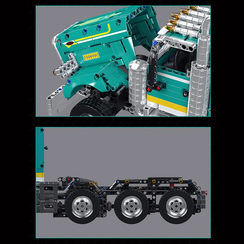 قالب الملك 13201 شاحنة عتيقة التقنية بنة الأطفال التعليمية RC عرض تستحق الطوب ضرب مجموعات الالعاب للطفل