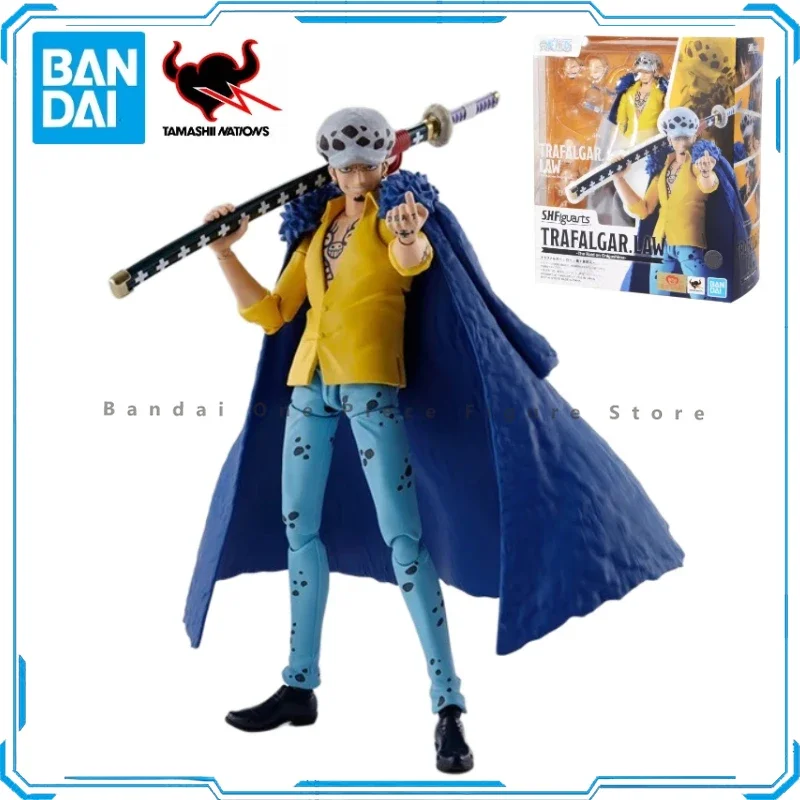 

In Stock Original Bandai SHF One Piece Trafalgar Law Ghost Island Action Figures Gifts anime Model Toys