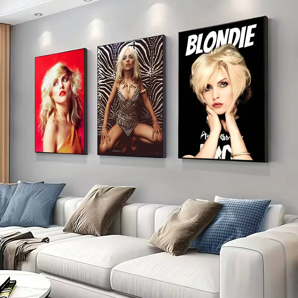 Blondie Deborah Harry Singer Poster for Living Room, Bedroom, Office, or Bar, Frameless, Indoor Use, Bedroom Wall Art.