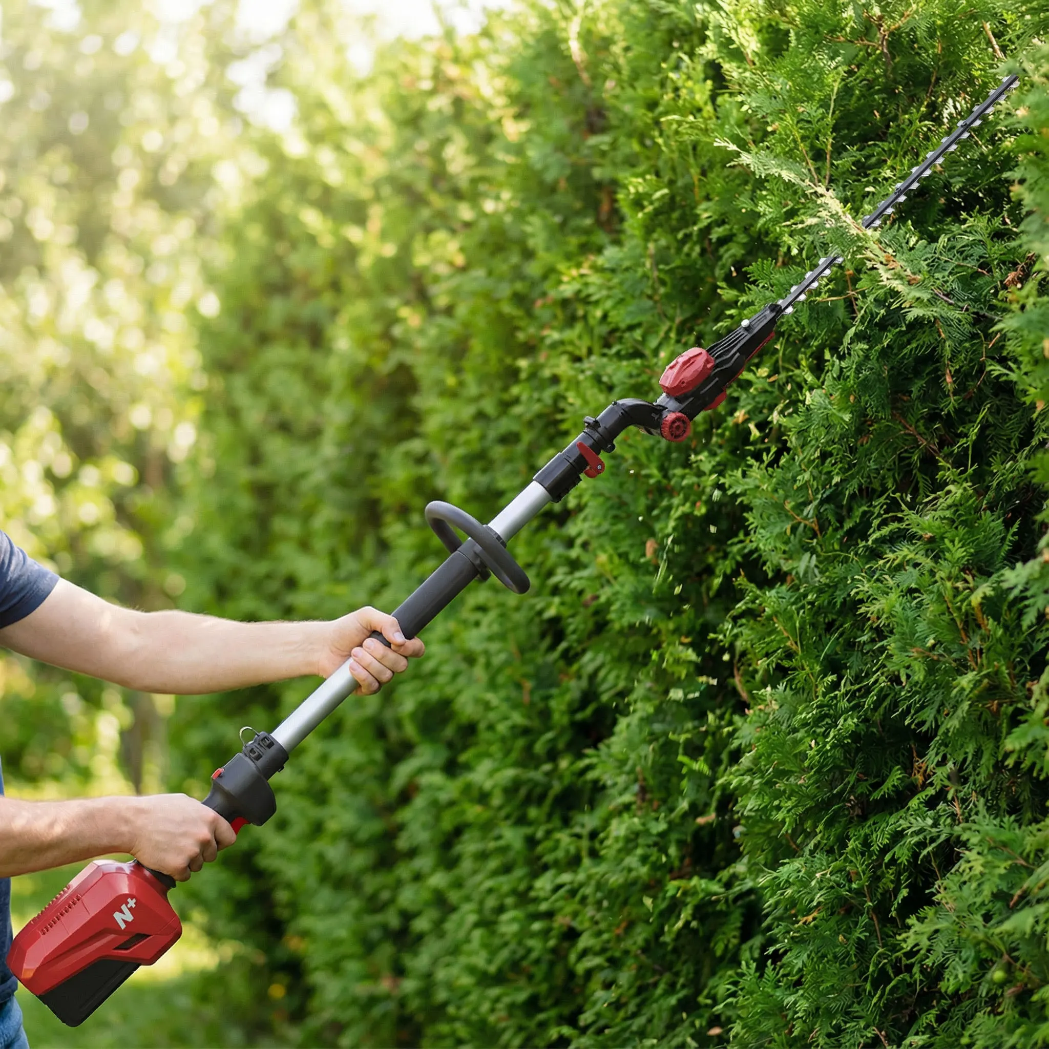 Electric Hedge Cutter Powerful Telescopic Pole Practical Design Garden Smooth Cutting Professional Hedge Trimmer Machine