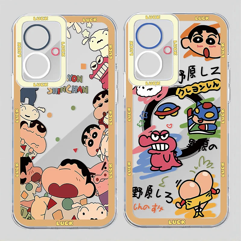 Crayons S-Shin-C-chan Angel Eye Phone Case For Realme C 67 65 63 55 53 35 33 31 30 25 21 20 15 8i 9i Narzo 50 Pro Plus Funda