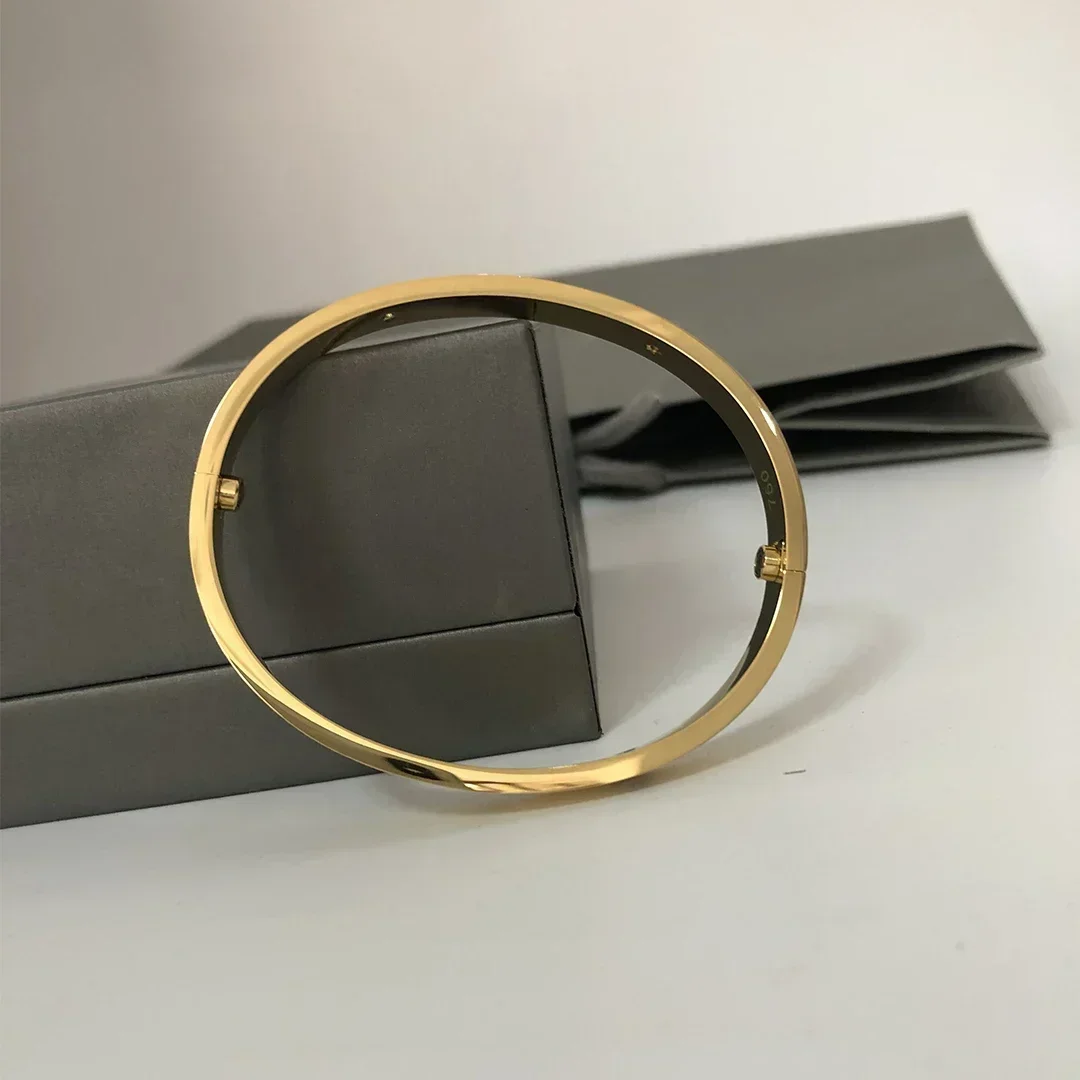 

2025 New Classic Men's and Women's Bracelets, High-quality Love Bangle,Titanium Steel Material, popular Holiday Jewelry Gifts