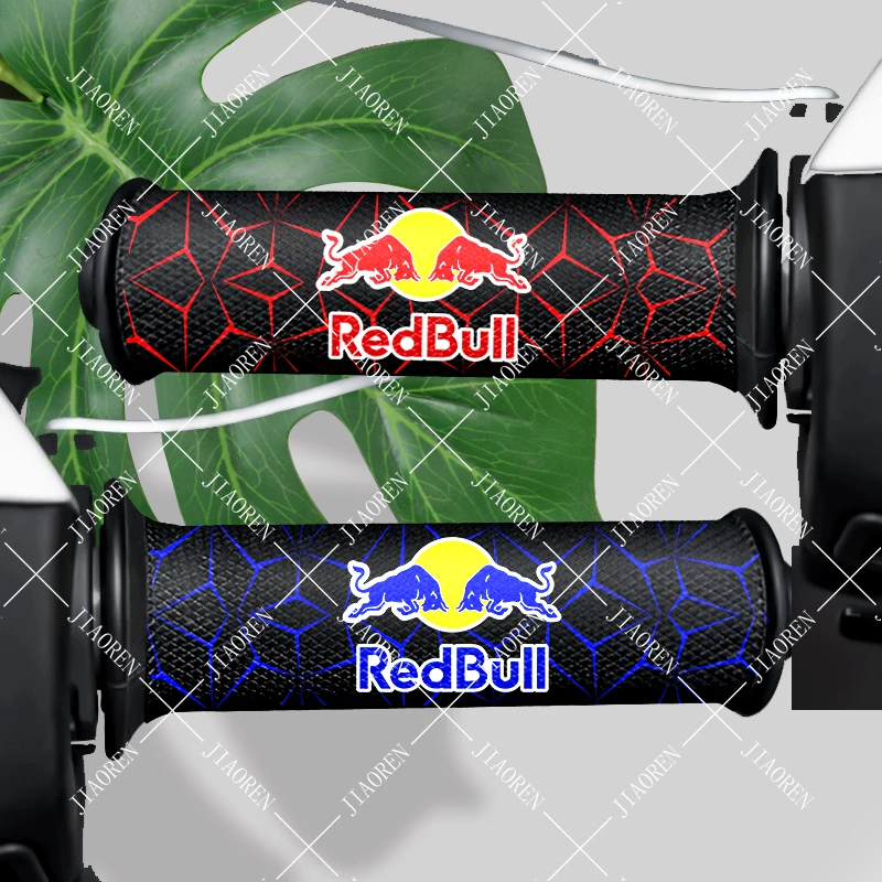 

2PCS Motorcycle Handlebar Red Bull Logo Stickers Waterproof Slip-resistant Decals Kit
