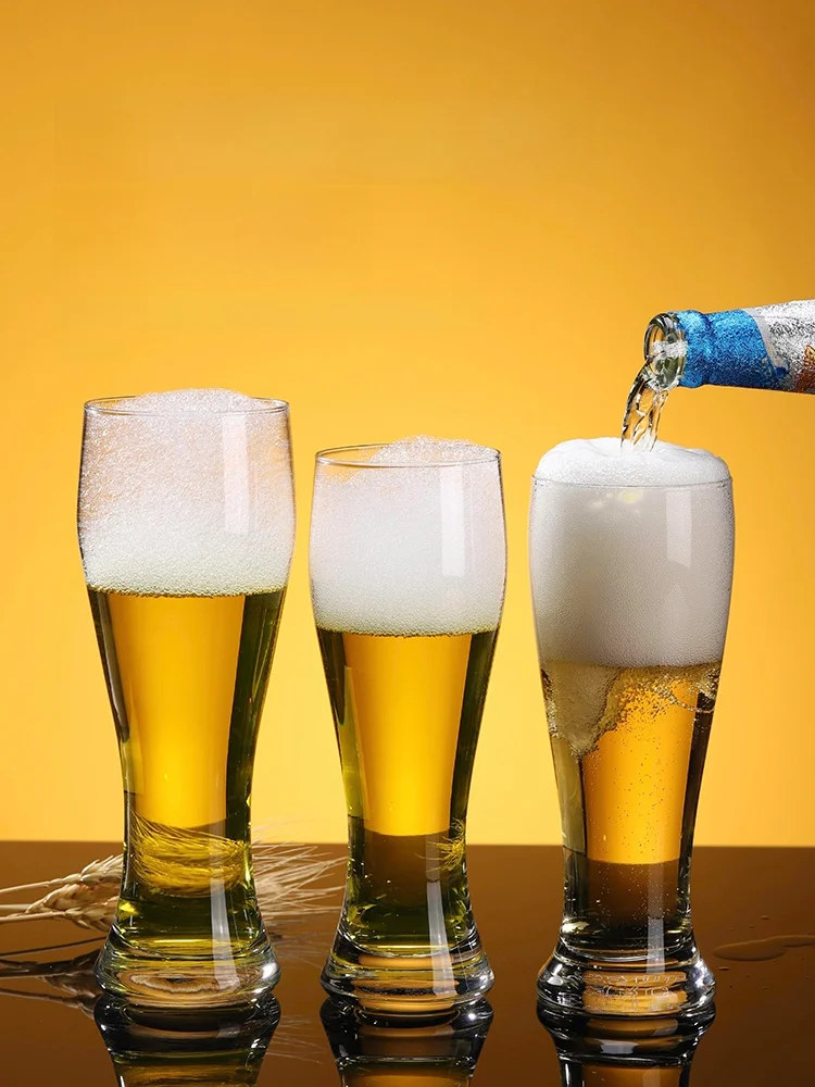 كأس بيرة كبير السعة، تصميم إبداعي مخصص، للاستخدام التجاري في البارات والمنزل، كوب زجاجي للمشروبات الباردة، كأس شرب البيرة للح...