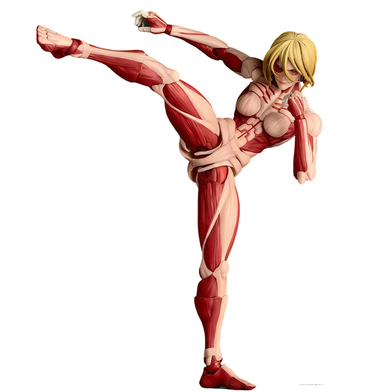 Kaiyodo Original Revoltech หญิง Titan 160 มม.อะนิเมะ Action Figures ของเล่นเด็กคริสต์มาสของขวัญสะสมเครื่องประดับ