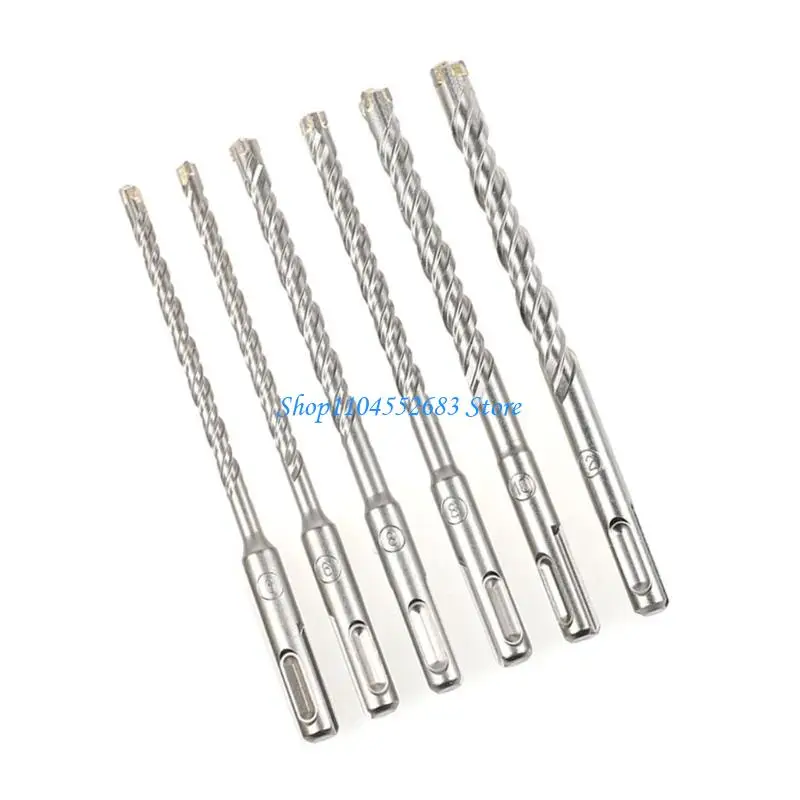 

Y6GD Serrated Tile Drill Bit Four-Edged Hexagonal Shank Drill Bit Drilling Tool for Glass Ceramic Concrete Brick