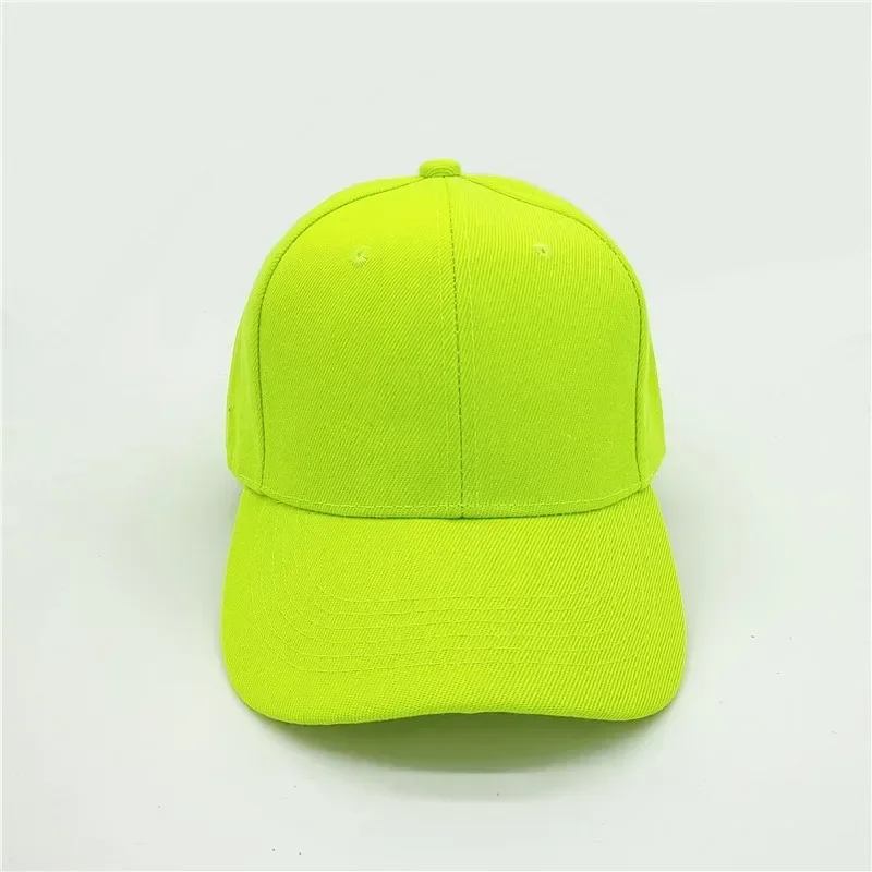 Adult solid acrylic baseball cap Curved visor hats Men women casual plain trucker cap Adjustable sun hats casquette Dad hats