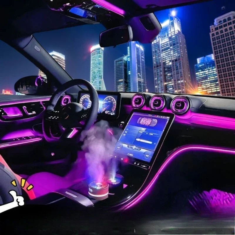 Glow out trend saddle rotation light atmosphere light rear row glow out trend