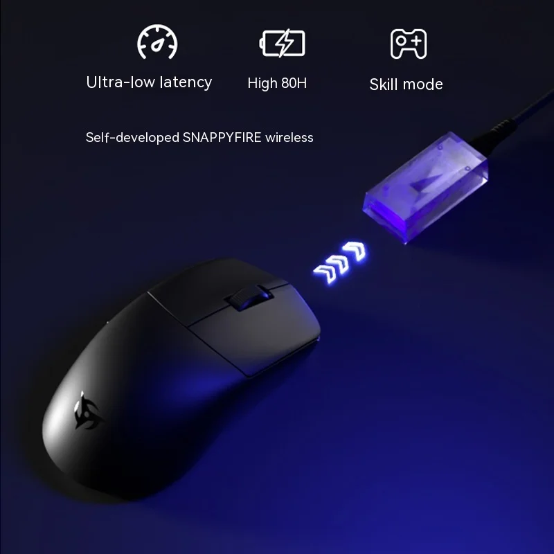 Imagem -03 - Ninjutso Sora v2 Mouse sem Fio Sensor Paw3395 Modo Usb 2.4g Leve 8k Gaming E-sports Acessórios pc Gamer