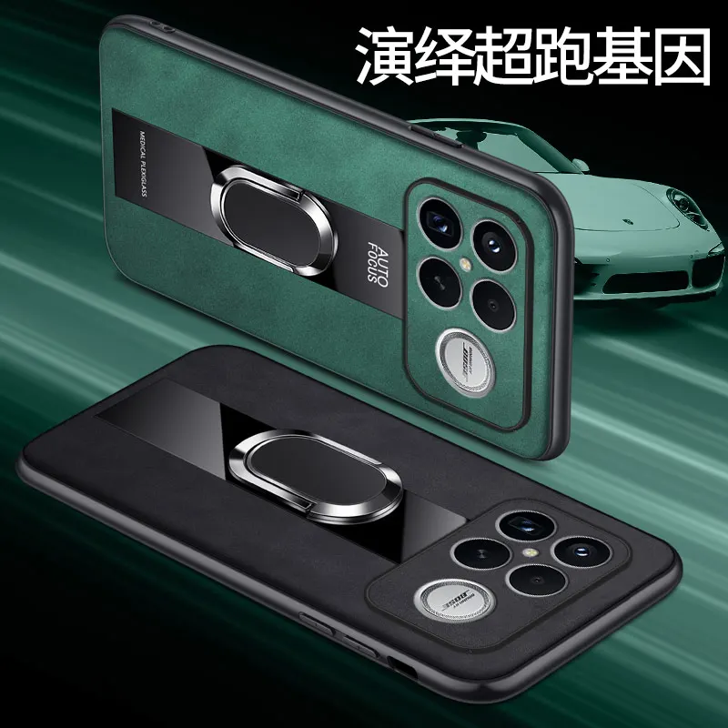 For Redmi K90 Pro Max Case Luxury Leather Porsche Stand Cover For Redmi K90 ProMax Shockproof Funda