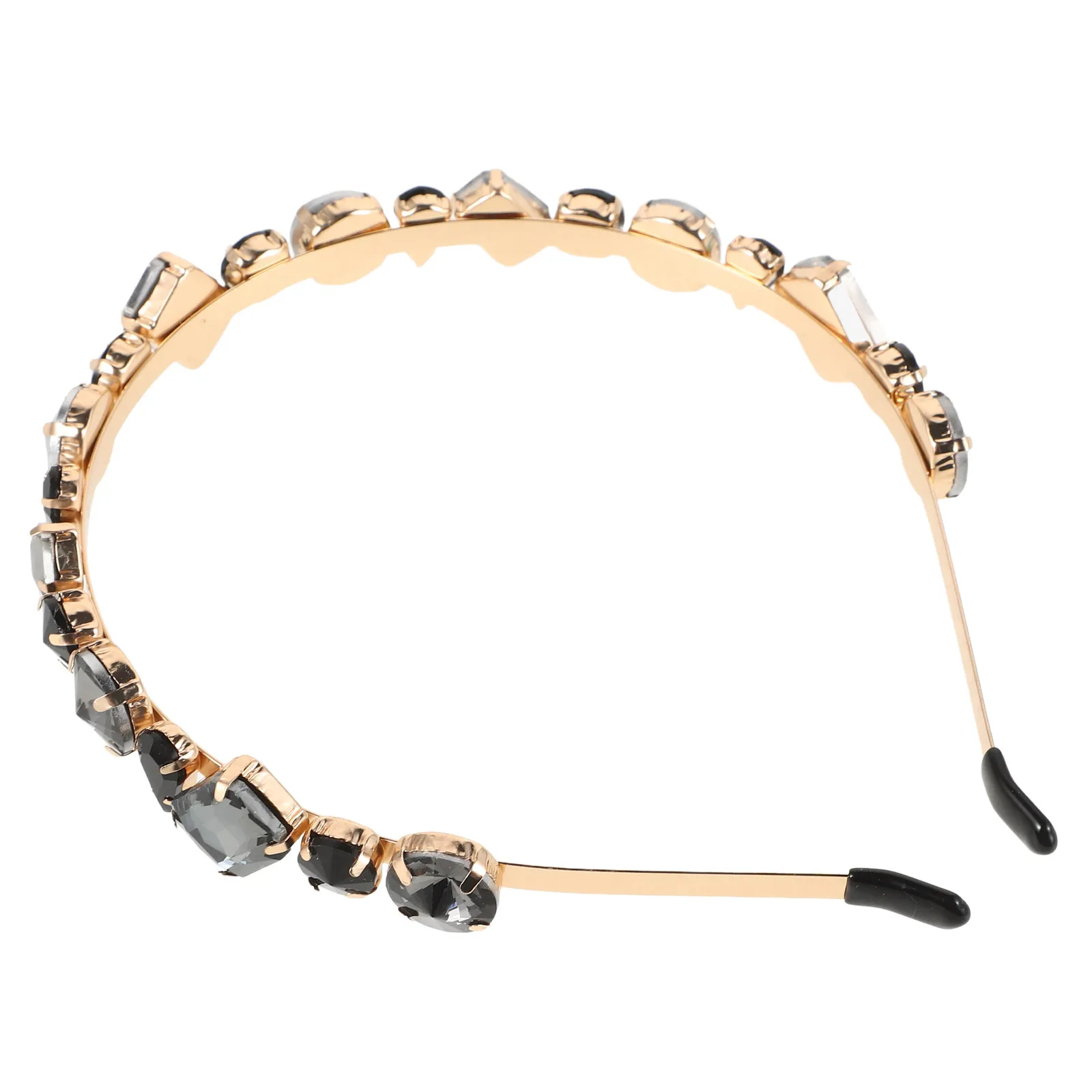 1Pcs Glass Brick Hair Ornament Fine Craftsmanship Gorgeous Design Women Elegant Hair Hoop Rhinestone Headband Fashion Daily