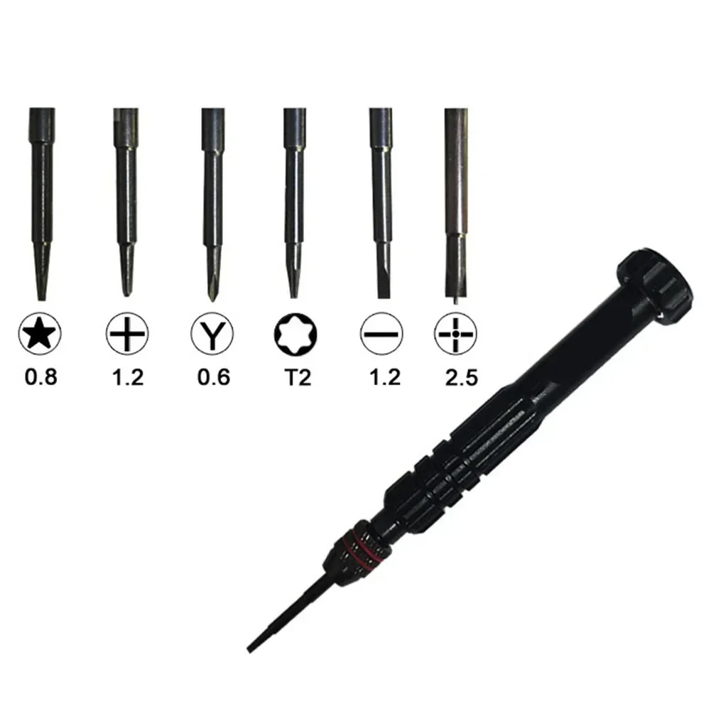 6 In 1 Screwdriver Set Precision Torx Cross 5 Point Star Y Type Screwdrivers Tips Kit For IPhone Opening Repair Hand Tools