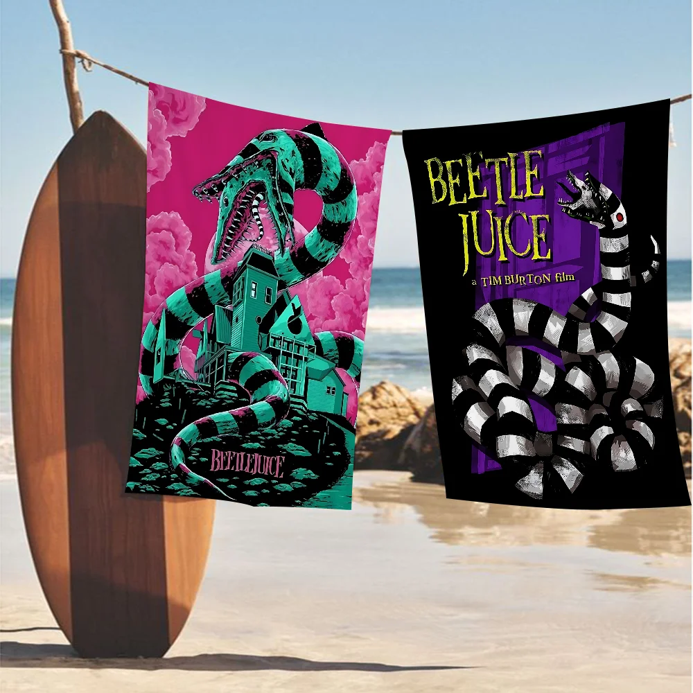 Tim Button B-Beetlejuice Microfiber Blanket Quick Drying Beach Towels Oversized Printing Super Absorbent Pool Towel Blanket