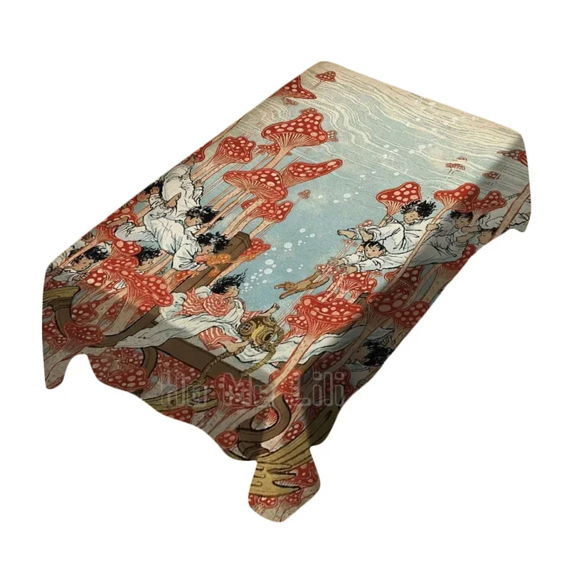 Психоделическая художественная прямоугольная скатерть от Ho Me Lili Dream Another Dream, жизнь сказок, хиппи, коллаж, стена Психоделическая художественная прямоугольная скатерть от Ho Me Lili Dream Another Dream, жизнь сказок, хиппи, коллаж, стена