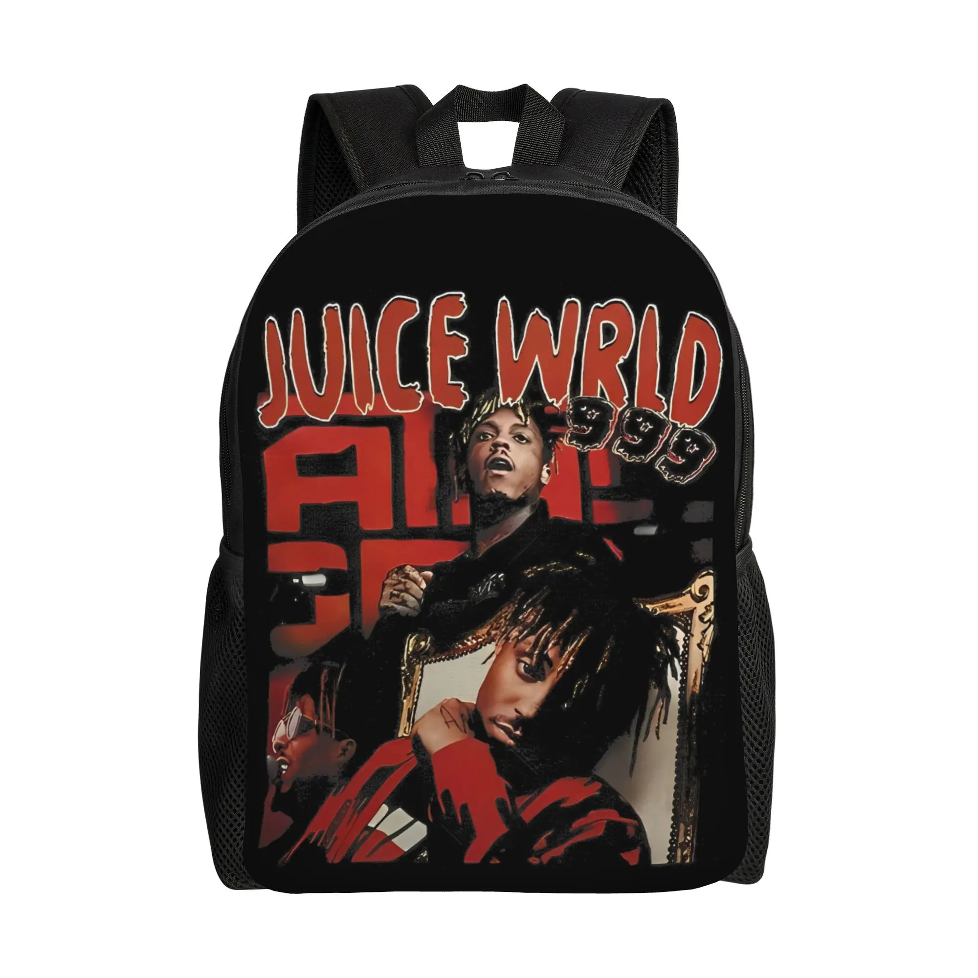 

Рюкзак Juice Wrld Graphic в стиле хип-хоп для мужчин и женщин, стильный рюкзак для старшей школы, бизнеса, колледжа, прочная сумка через плечо