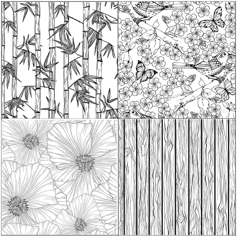 Bamboo Forest Clear Stamp Transparent Silicone Stamp for DIY Scrapbooking Card Making Clear Silicone Rubber Stamp Supplies