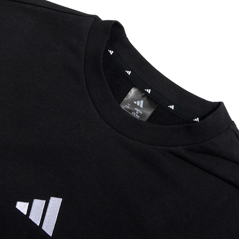 أديداس Feelcozy Swt الرجال البلوز فضفاض جولة الرقبة رياضية محبوك عارضة السترة Je3837 #5