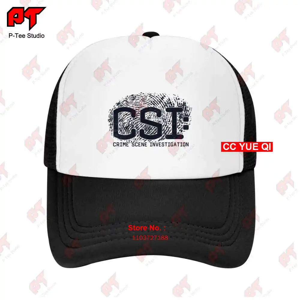 Csi Distressed Logo Baseball Caps Truck Cap 23Ml