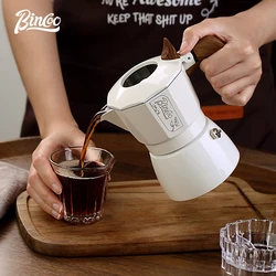 Bincoo Double-valve Moka Pot Aluminum Coffee Kettle Household Italian Espresso Coffee Pot Espresso Machine Coffee Utensils