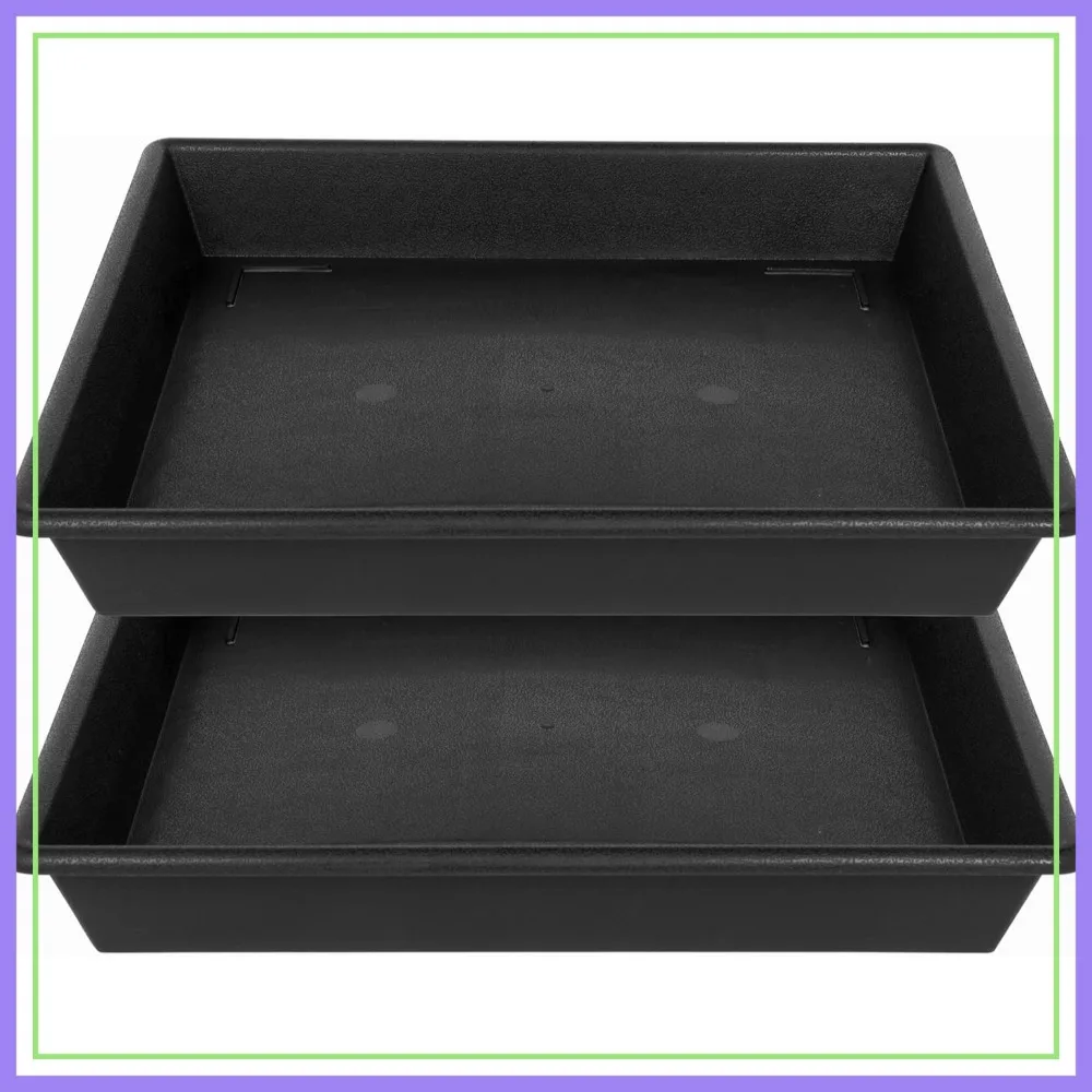 

Extra Large Square Plant Saucers 20 Inch 2 Pack, Heavy Duty Plastic Drip Trays for Indoors Outdoors
