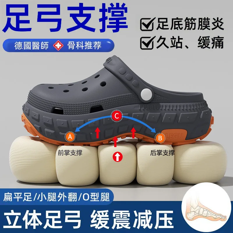 Men's driving breathable non-slip hole shoes summer new deodorant non-slip outer wear wear wear-resistant fishing beach sandals
