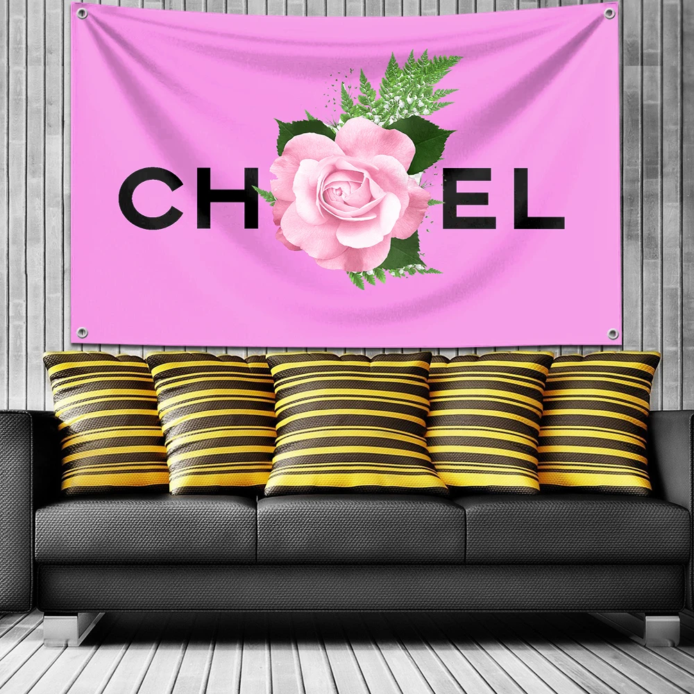 Chanel Flag Hanging Flags 90x150cm Banner for Room Garage Bar Wall Tapestry Rcing Flag Outdoor Decorations Home Garden Pride