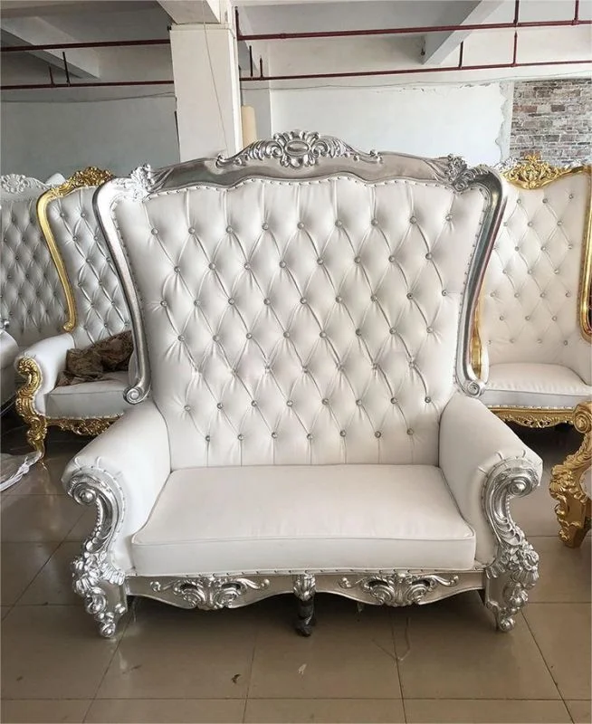 Cheap Wedding Gold Royal King Throne Chair For Queen Wholesale