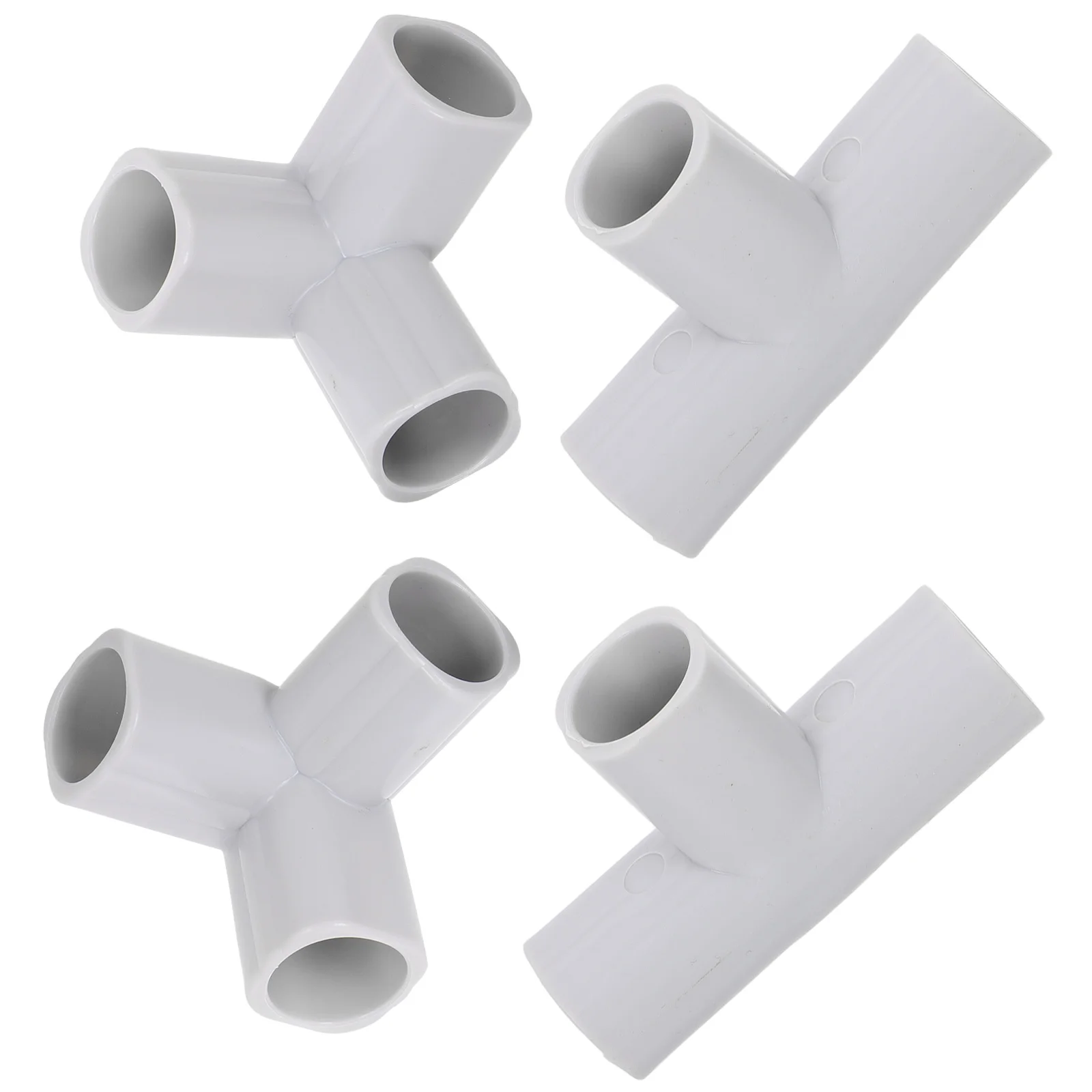 

4 Pcs Toddler Playpen Guardrail Connectors Baby Accessories The Fence Light Grey Plastic Folding for Children