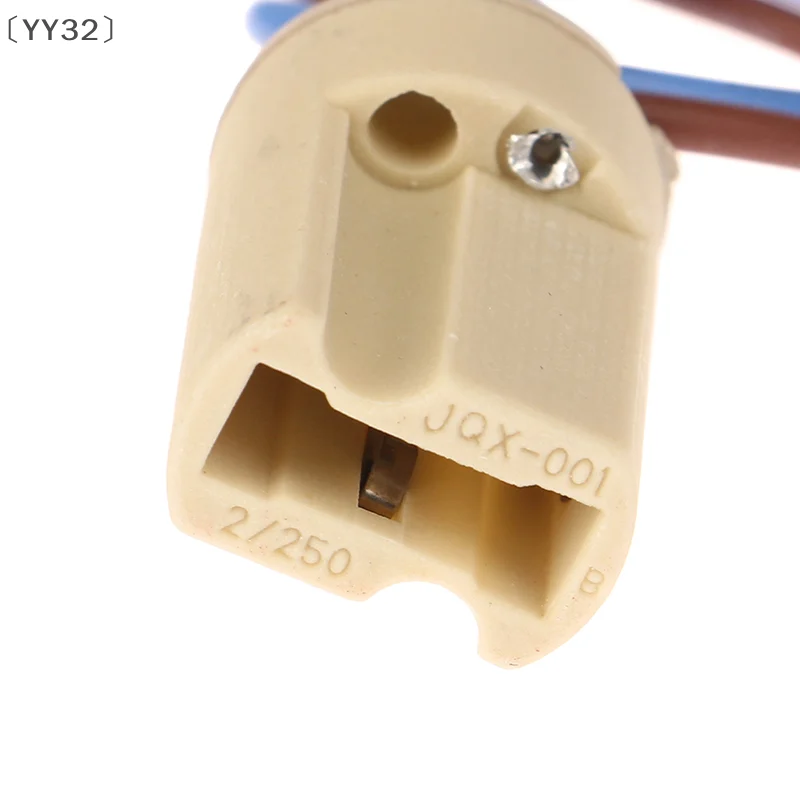 [-YY32」 6 قطع G9 قاعدة مصابيح موصل السيراميك قاعدة المقبس مع خط 15 سم للضوء لمبة الهالوجين LED