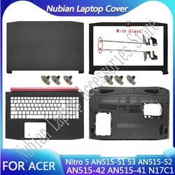 Cubierta trasera LCD para portátil, cubierta frontal, reposamanos, cubierta inferior, bisagra para Acer Nitro 5, AN515-52, 53, AN515-51, AN515-42, N17C1