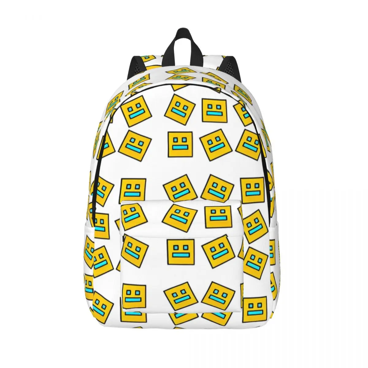 Geometry Dash Video Game Lover Backpack for Boy Girl Kids Student School Bookbag Daypack Preschool Primary Bag Hiking