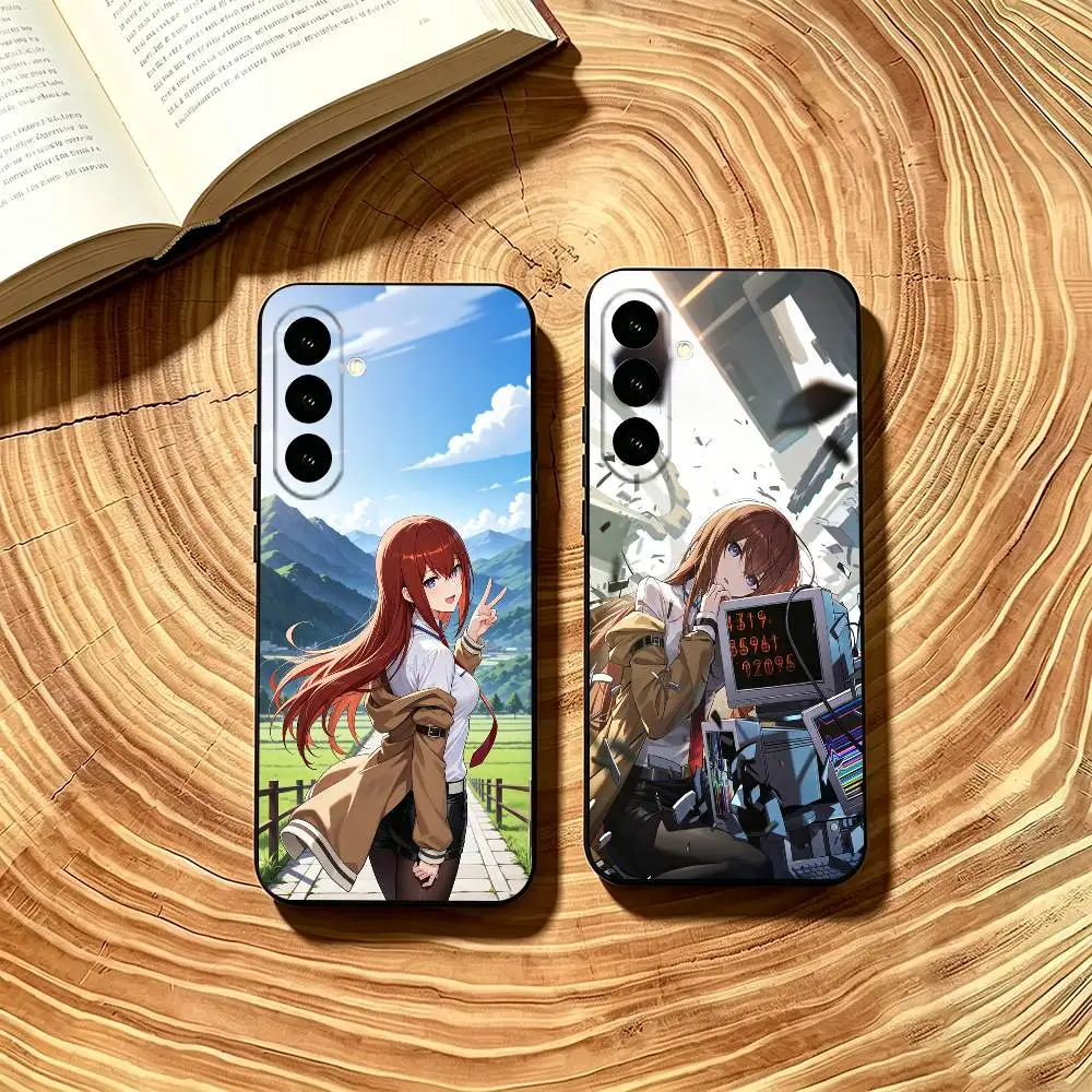 Anime Steins G-Gate Phone Case Soft black For Samsung Galaxy A73,A72,A71,A70,A53,A52,A51