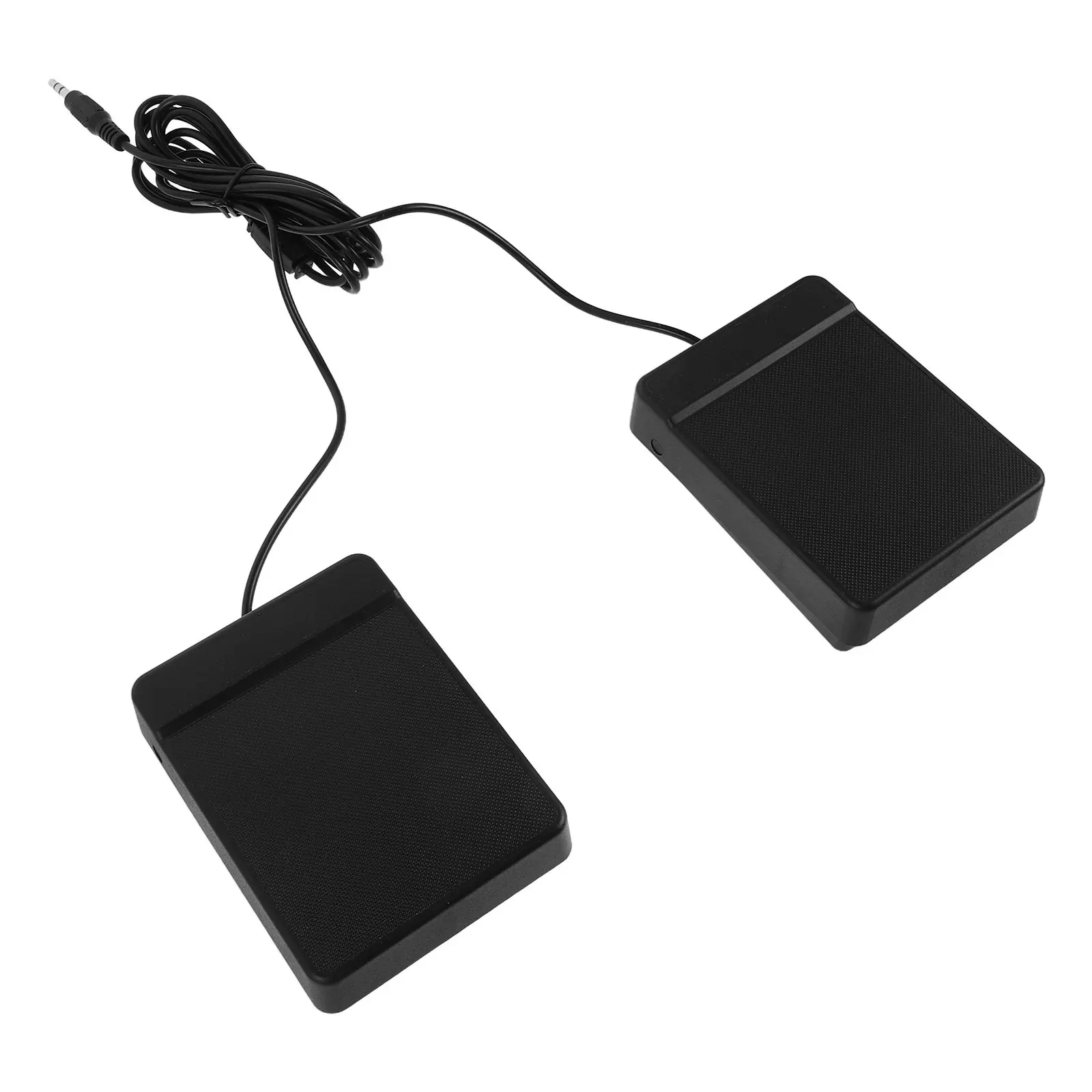 1Set Electronic Drum Double Bass Pedals Up Design with 3.5mm Interface for Drum Kit Practice Double Bass Pedal