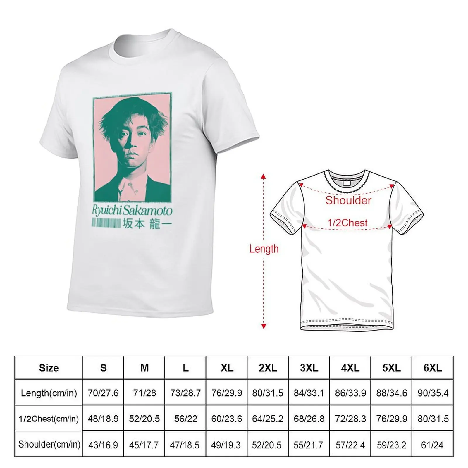 Ryuichi Sakamoto T-Shirt Man t-shirt summer clothes men workout shirt